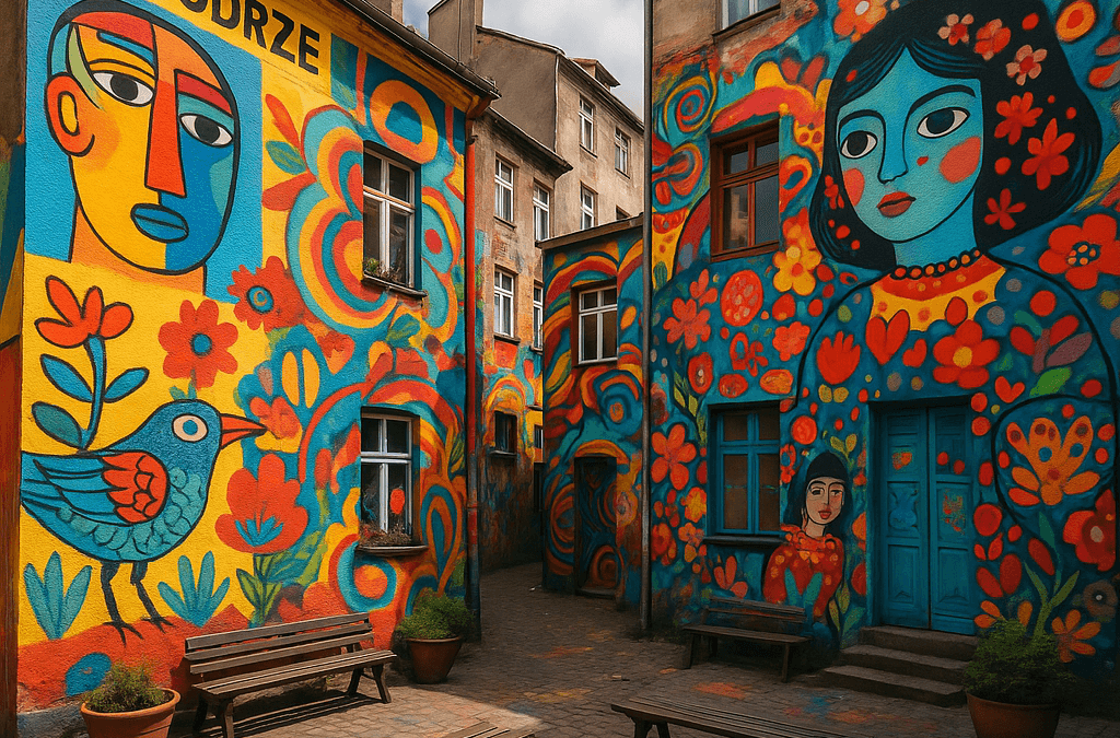 Ukryte piękno wrocławia – przewodnik po najbardziej kolorowych podwórkach i muralach